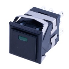 Кнопка KD2-21 Black Button with Green Lamp Daier