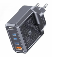 Зарядний пристрій темно-сірий Remax RP-U107 3C+1A 120W