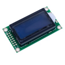 Дисплей LCD0802 8x2 із синім підсвічуванням, з підтримкою кирилиці Hexing