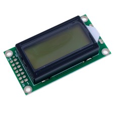 Дисплей LCD0802 8x2 із зеленим підсвічуванням, з підтримкою кирилиці Hexing