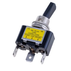 Тумблер 3 контакти ON-OFF з синім з підсвічуванням 12VDC ASW-07D-2 Daier