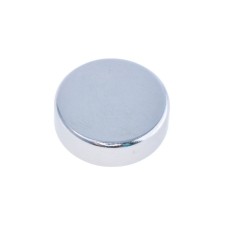 Магніт NdFeB, диск/циліндр D15 x 5 mm (N50), Ni + Cu + Ni (нікель) HHII