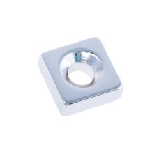 Магніт NdFeB, блок 10 x 10 x 4 mm (N38), Ni + Cu + Ni (нікель) HHII