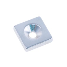 Магніт NdFeB, блок 12 x 12 x 3 mm (N38), Ni + Cu + Ni (нікель) HHII