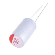 Конденсатор 820uF 35V 10x18, HED1-PH-35V827M 10x18, полімерний JEC