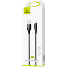 Кабель USB A plug - USB micro plug довжина 1m, чорний Usams (US-SJ268)