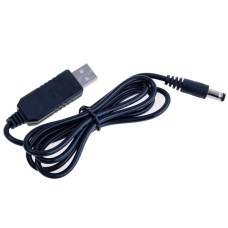 Кабель перетворювач USB-A в 5.5x2.5mm 9VDC 1м