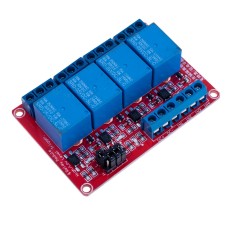Реле-модуль, 4 канали, 5V, з оптороз'язкою