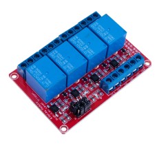 Реле-модуль, 4 канали, 12V, з оптороз'язкою