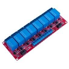 Реле-модуль, 8 каналів, 12V, з оптороз'язкою