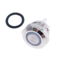 Кнопка антивандальна з зеленим підсвічуванням 12V, GQ12F-10EM-EC Daier