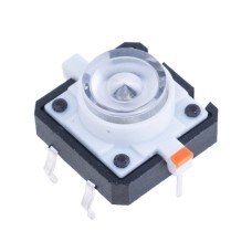 Кнопка тактова із жовтим підсвічуванням 12x12, H7,2mm, TSL-012 Daier