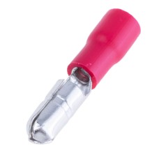 Кабельний наконечник 4мм червоний на провід 1,5 mm², MPD1.25-156 Red Daier
