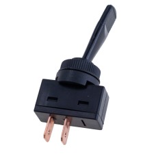 Тумблер чорний ON-OFF, 2 контакти, 12V,20A, ASW-13-101 black Daier