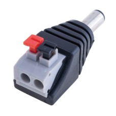 Перехід з клем на 2,1x5,5mm male, DC2.1-T1-B Daier