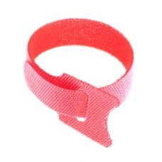Стяжка текстильна червона для проводів 1 шт. 150x12mm. ZXRXQ04RD60 Zoerax