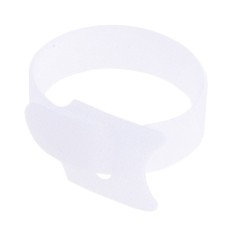 Стяжка текстильна біла для проводів 1 шт. 150x12mm. ZXRXQ04WT60 Zoerax