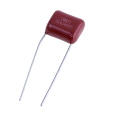 Конденсатор CBB21 220nF 400V J(±5%), P=10mm, 12x10x6mm CBB21-224J400VP10 плівковий JEC