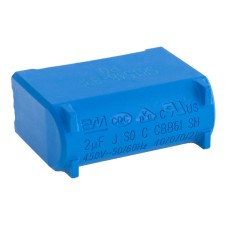 Конденсатор 2uF 450VAC ±5% CBB61 36x14,5x25, пусковий CBB61-205J450V BM,JEC