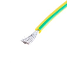 Силіконовий провід 14AWG (2.0mm²-400/0.08TS) жовто-зелений