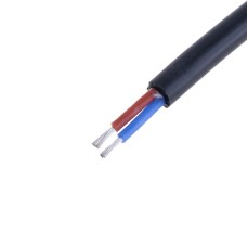 Силіконовий провід 2-жильний у чорній оболонці 20AWG(0.5mm2 20/0.18/TS) синій, коричневий