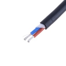 Силіконовий провід 2-жильний у чорній оболонці 19AWG(0.75mm2 24/0.2/TS) синій, коричневий