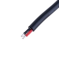 Силіконовий провід 2-жильний у чорній оболонці 16AWG(1.5mm2 30/0.25/TS) чорний, червоний