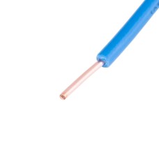 Провід одножильний 0.5mm² (20AWG, 1xD0.8mm, мідь, PVC) синій