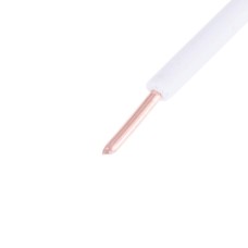 Провід одножильний 0.5mm² (20AWG, 1xD0.8mm, мідь, PVC) білий