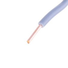 Провід одножильний 1.0mm² (18AWG, 1xD1.13mm, мідь, PVC) сірий