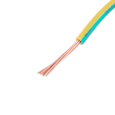 Провід багатожильний 1mm² (18AWG, 7xD0.43mm) жовто-зелений