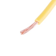 Провід багатожильний 1.5mm² (16AWG, 7xD0.52mm) жовтий