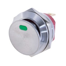 Перемикач, KCD2-201NM 12V green Led Daier