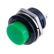 Кнопка без фіксації зелена, R13-507 Green Button Daier
