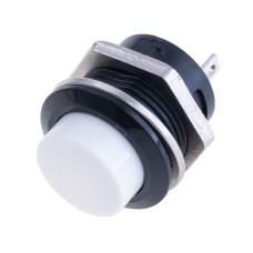 Кнопка без фіксації біла, R13-507 White Button Daier