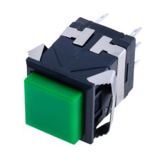 Кнопка без фіксації зелена, KD2-24 Green Button Daier