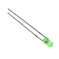 Світлодіод 3mm зелений 565nm, 50°, LAG30640-WENRUN