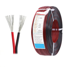 Провід живлення 2468 24 awg 2х0.22 кв.мм червоно-чорний, арт.. 326