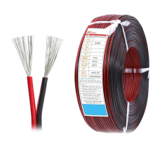 Провід живлення 2468 22awg 2х0.32 кв.мм червоно-чорний HGS, арт.. 327