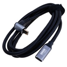Провід USB type-C male кутовий / USB type-C female , PD100W 1,5m YiChen