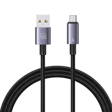 Кабель USBA-plug - USBmicro - plug довжина 2м, сірий (Usams US-SJ670)
