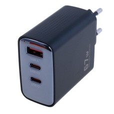 Зарядний пристрій GaN 67W, TCT67-XR01 Black Toocki