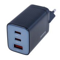 Зарядний пристрій GaN 65W, TCT65W-XR01 Black Toocki