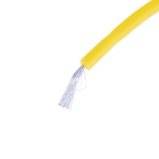 Силіконовий провід 30AWG (0.055mm2-11/0.08TS) жовтий