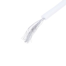 Силіконовий провід 30AWG (0.055mm2-11/0.08TS) білий