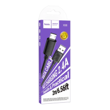 Кабель USB A plug - USB micro plug довжина 2m, чорний 2.4A Hoco (X88)