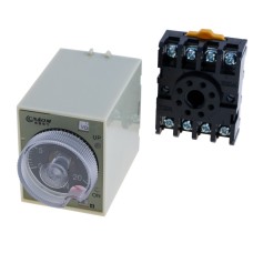Реле часу із затримкою вмикання 12VDC, ST3P-AF, 12VDC 2M/20M/2H/12H