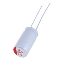 Конденсатор 220uF 50V 8x16, HED1-PH-50V227M 8x16, полімерний JEC