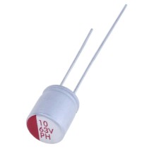 Конденсатор 10uF 63V 6,3x8, HED1-PH-63V106M 6,3x8, полімерний JEC