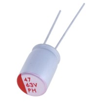 Конденсатор 47uF 63V 8x12, HED1-PH-63V476M 8*12, полімерний JEC